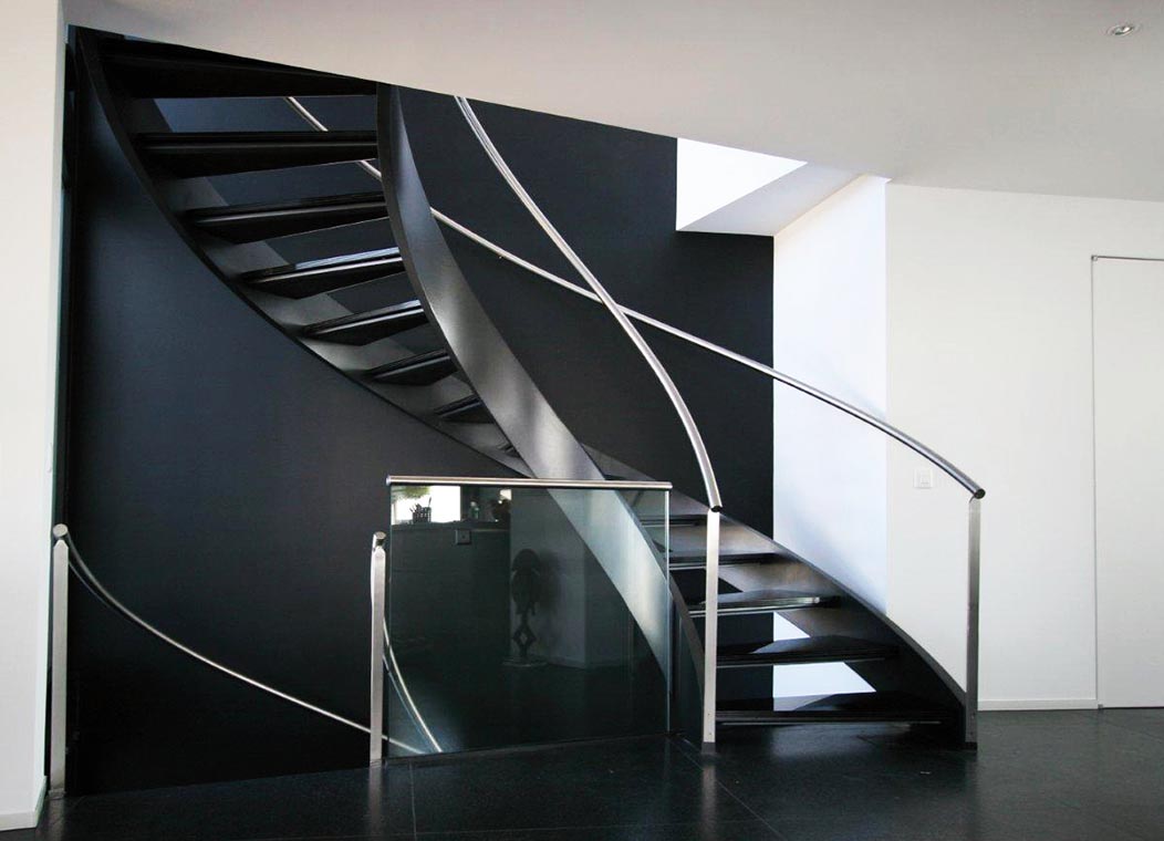 Escalier sur mesure en verre, Escalier en verre, marches d'escalier en verre