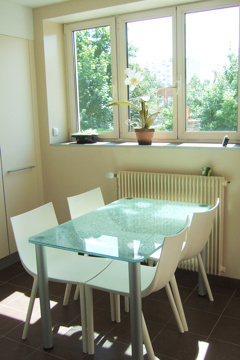 plateau de table en verre