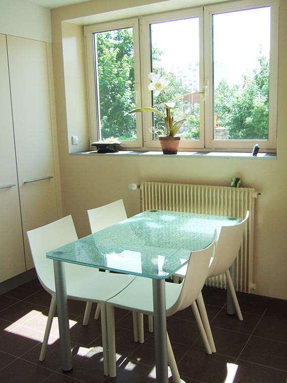 Plateau en verre feuilleté pour table 