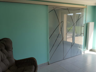 Porte en verre sur mesure