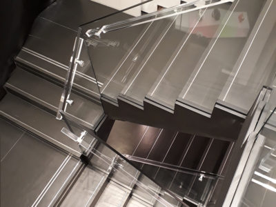 rampe escalier tout verre sur mesure