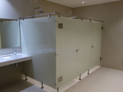 cabine de douche verre laque sur mesure