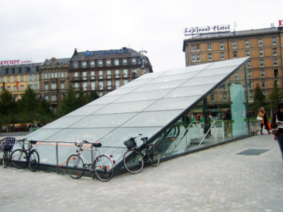 toit en verre feuillete de securite gare strasbourg