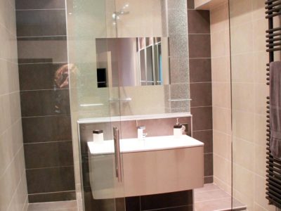 cloison en verre pour salle de bain