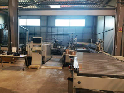 machine pour vitrage joints polis