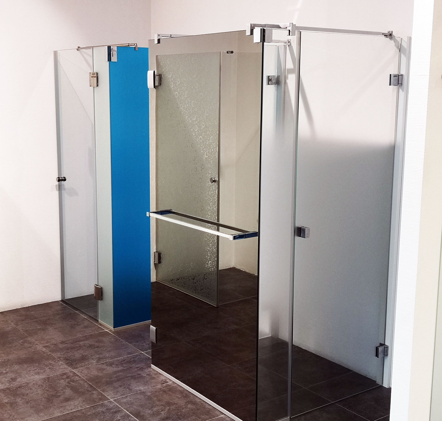 Douche en verre sur mesure : nos réalisations | Miroiterie Righetti