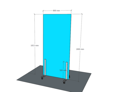 Protection en verre sur supports mobiles