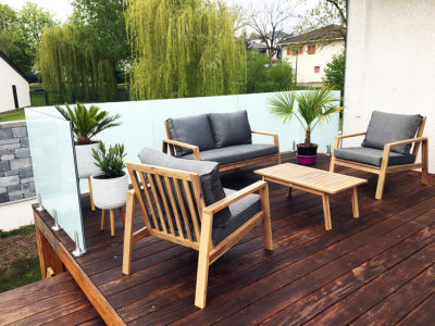 Garde-corps en verre pour terrasse