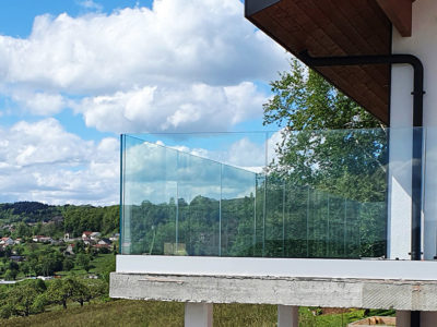 Garde-corps en verre pour terrasse