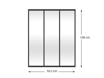 Verrière 3 vitrages