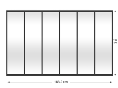 Verrière 6 vitrages