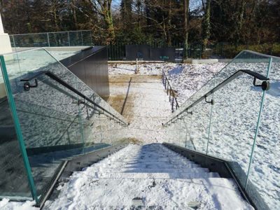 Rambarde escalier en verre Thermal