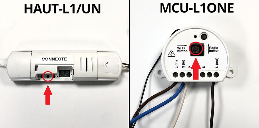 Boutons récepteur inova opacité contrôlée wifi