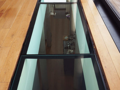 plancher en verre sur mesure maison